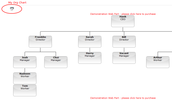 Printing your Org Chart - Browser | SharepointOrgChart